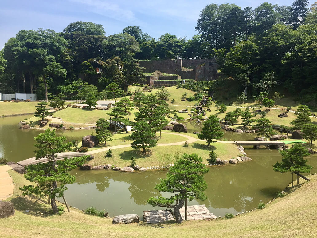 I giardini del castello di Kanazawa
